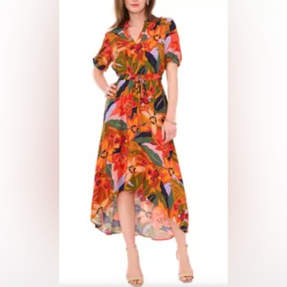 Dresses & Skirts - NWT MSK Vibrant Floral Maxi Dress